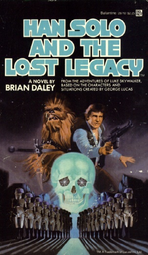 Okładka wydania oryginalnego (miękka) - Han Solo and the Lost Legacy.