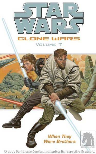 Okładka wydania kolekcjonerskiego Clone Wars 7: When They Were Brothers