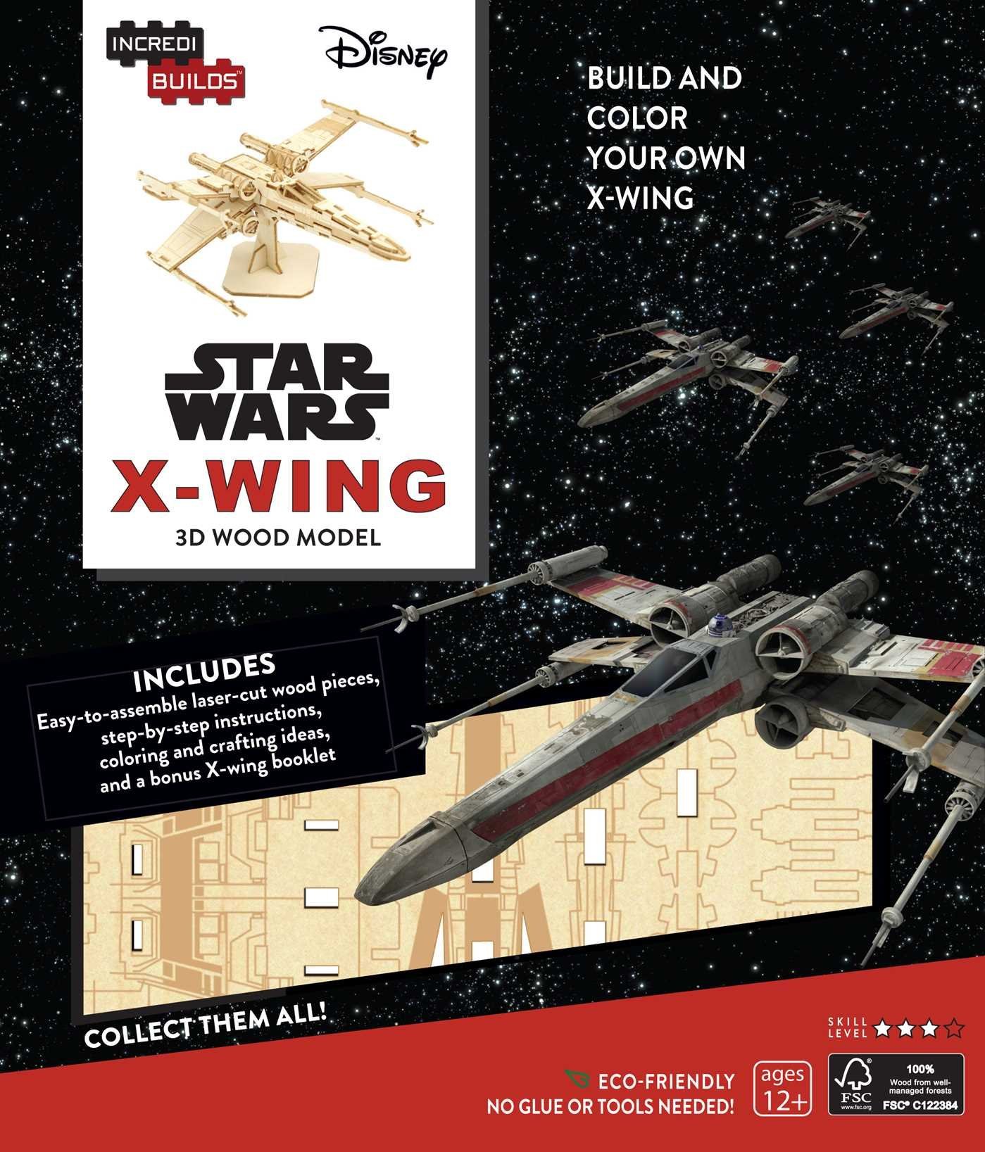 Okładka wydania oryginalnego - IncrediBuilds: Star Wars: X-Wing 3D Wood Model (miękka).
