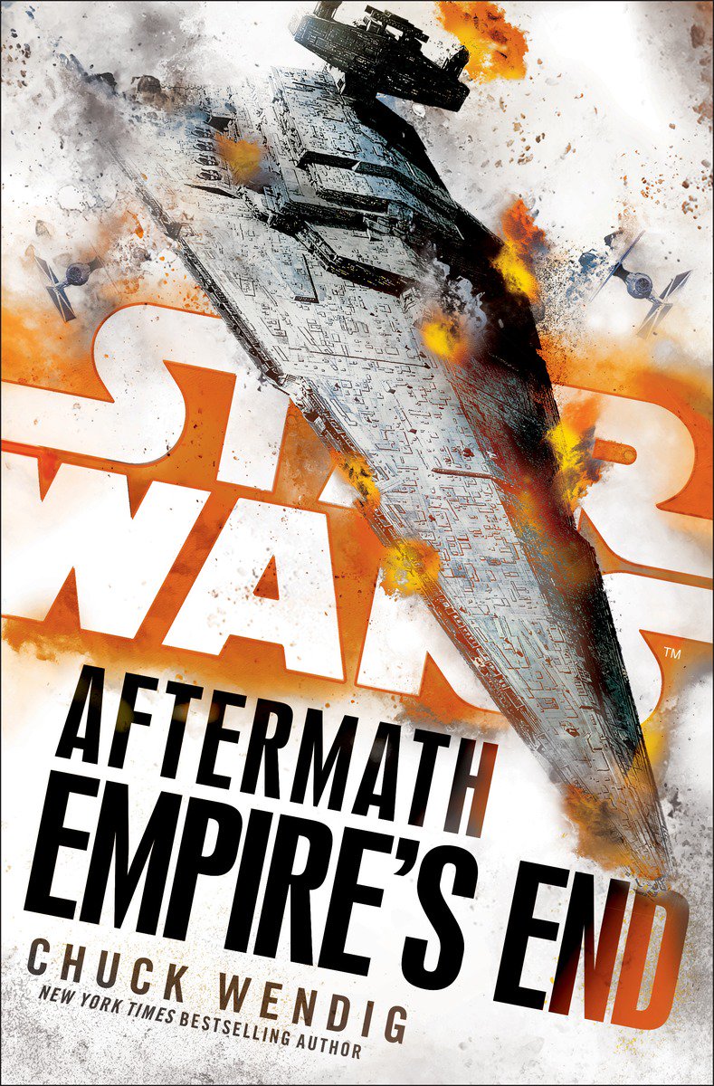 Okładka wydania oryginalnego (twarda) - Aftermath: Empire's End.