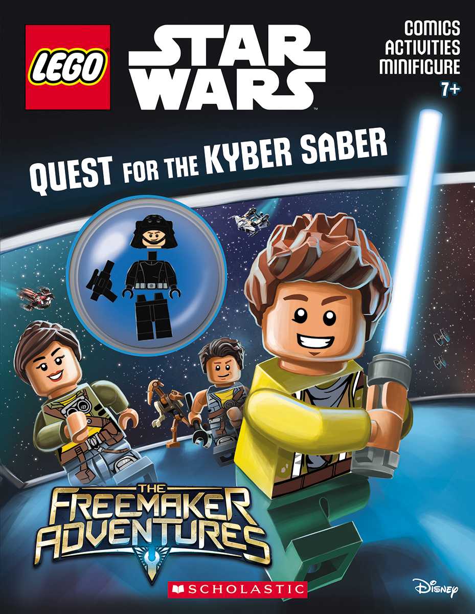 Okładka wydania amerykańskiego - LEGO Star Wars: Quest for the Kyber Saber.