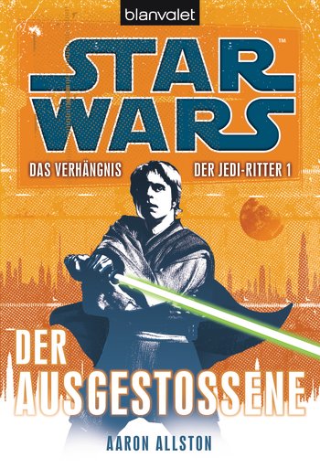 Okładka wydania niemieckiego - Das Verhängnis der Jedi-Ritter 1: Der Ausgestoßene.