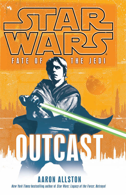 Okładka wydania oryginalnego (twarda) - Fate of the Jedi I: Outcast.