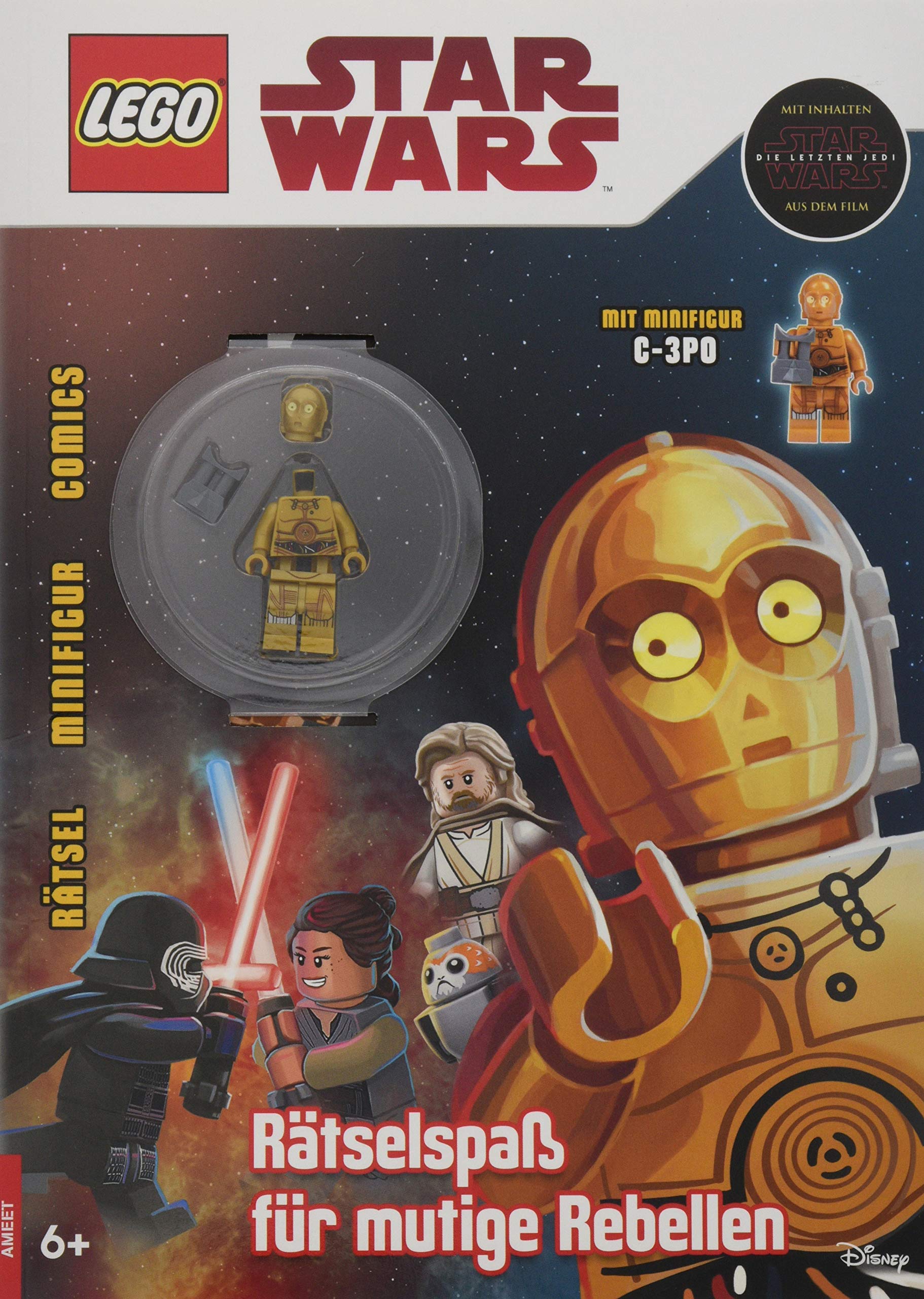 Okładka wydania niemieckiego - LEGO Star Wars: Rätselspaß für mutige Rebellen.