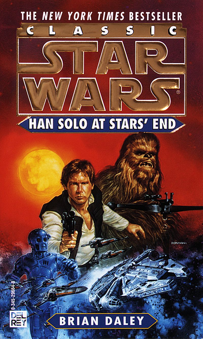 Okładka wydania oryginalnego (miękka, 1997) - Classic Star Wars: Han Solo at Stars' End.