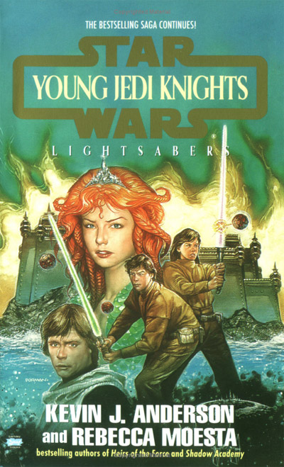 Oryginalna okładka powieści - Lightsabers.