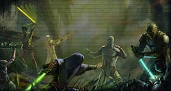 Jedi walczą z Mandalorianami
