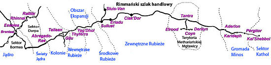 Mapa Rimmańskiego Szlaku Handlowego