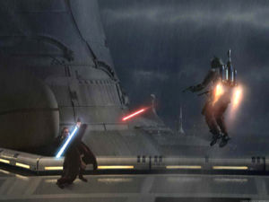 Jango Fett kontra rycerz Jedi, Obi-Wan Kenobi.