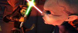 Walka z Asajj Ventress.
