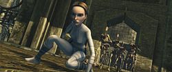 Padmé ucieka przed droidami.