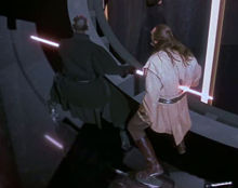 Śmierć mistrza Qui-Gon Jinna.