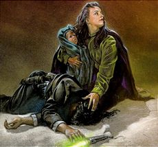 Nomi tuż przed podjęciem jej pierwszego kroku na ścieżce Jedi.