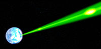 Superlaser Gwiazdy Śmierci niszczy Alderaan.