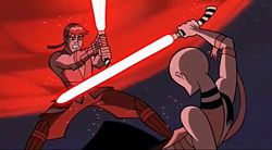 Anakin pokonuje Ventress.