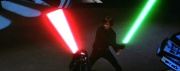 Luke Skywalker używa Djem So przeciwko Darthowi Vaderowi