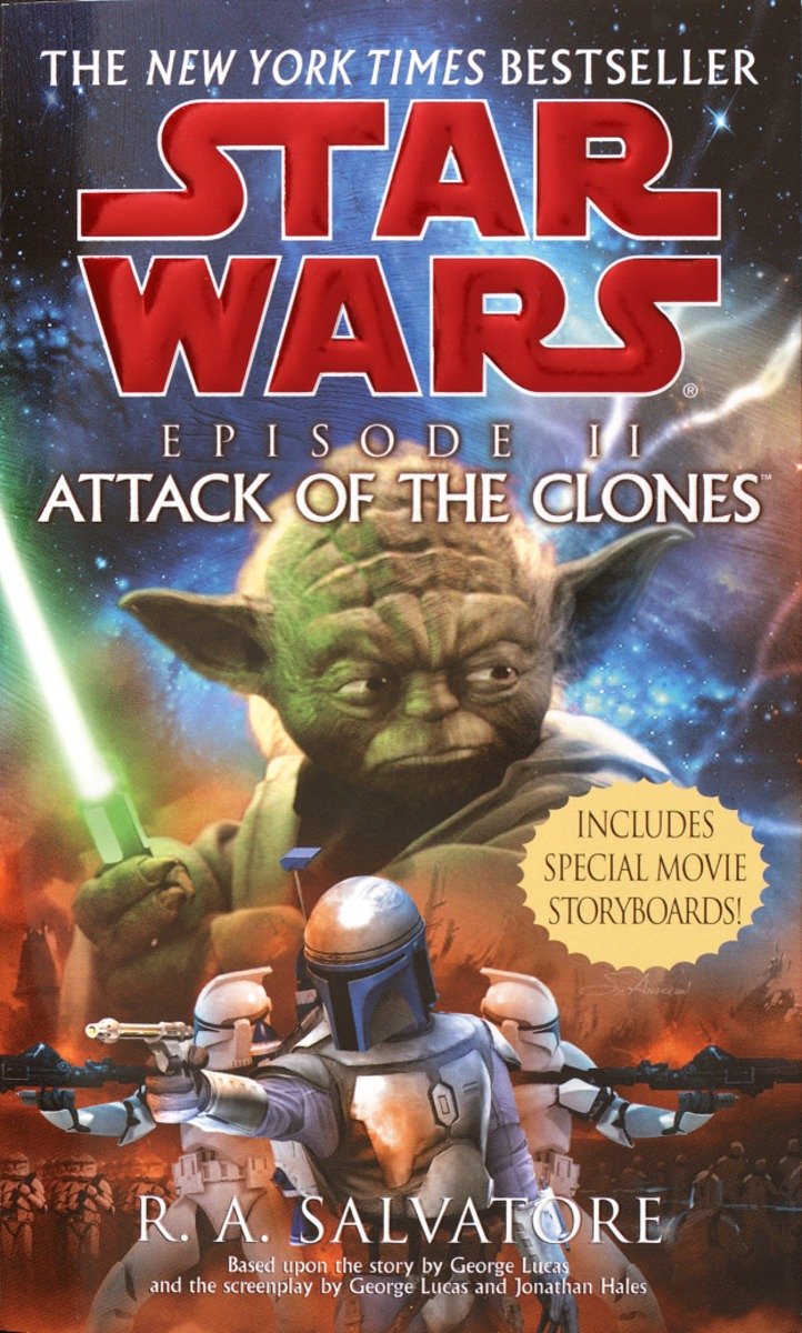 Okładka wydania oryginalnego - Attack of the Clones (miękka).