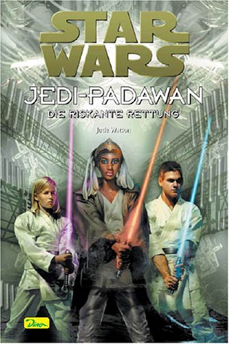 Niemiecka okładka powieści — Jedi-Padawan: Die riskante Rettung.