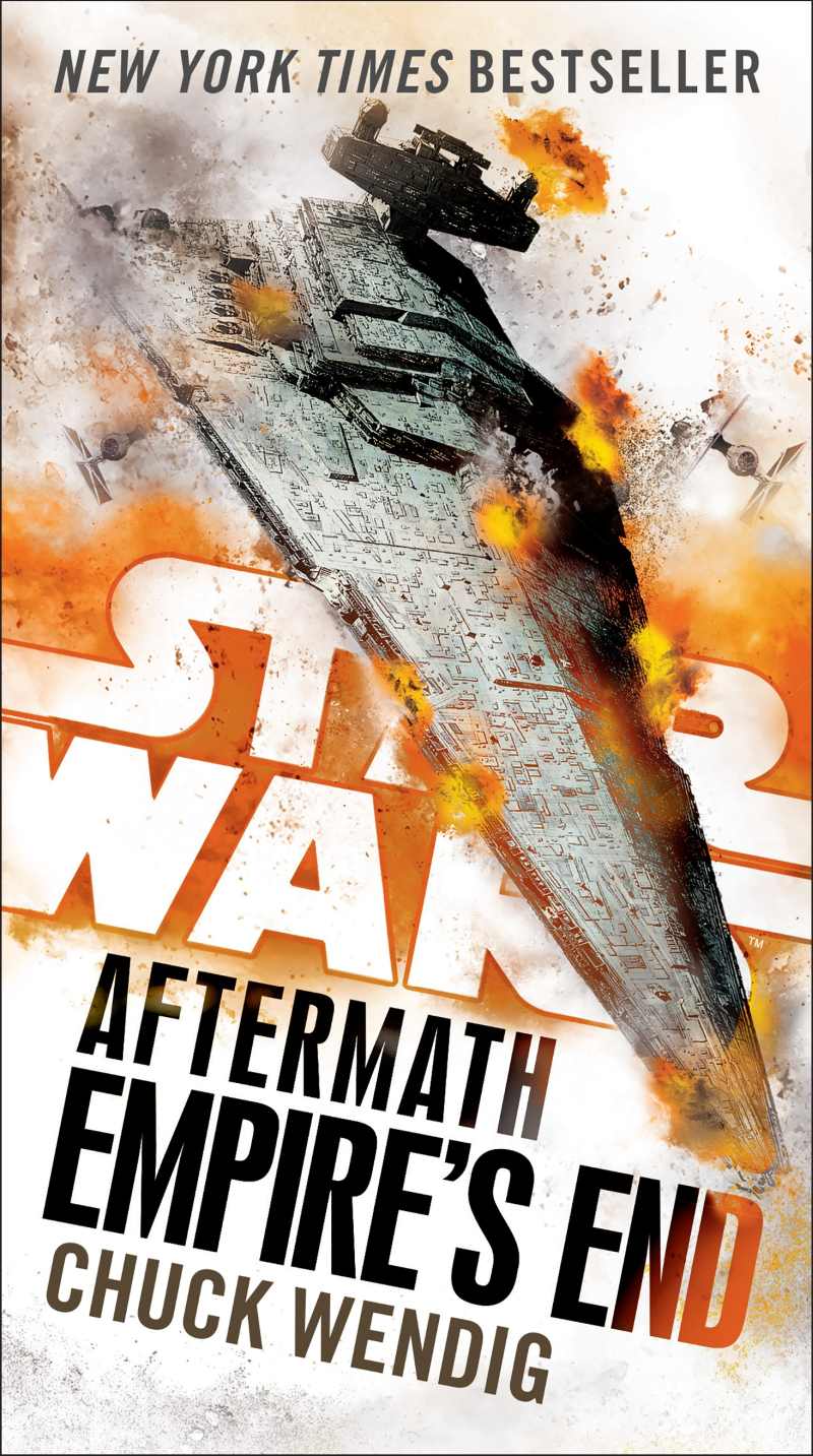 Okładka wydania oryginalnego (miękka) - Aftermath: Empire's End.