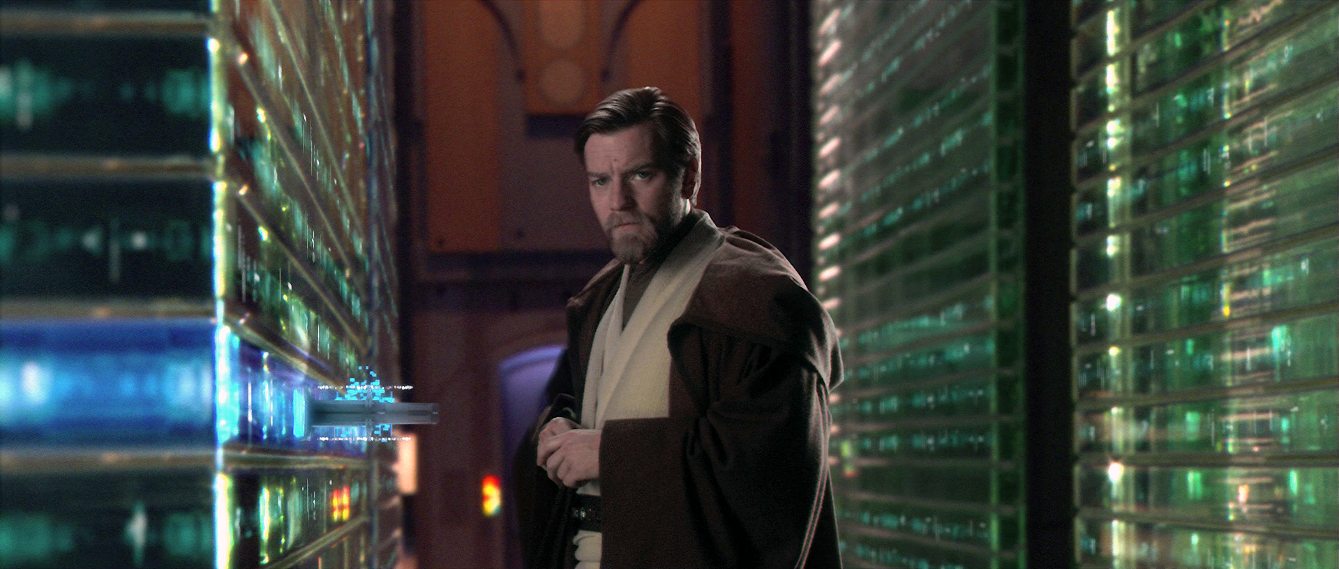 Obi-Wan Kenobi, wysyłający sygnał ostrzegawczy dla ocalałych Jedi