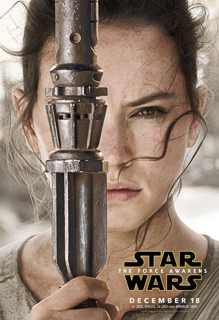 Plakat przedstawiający Rey.