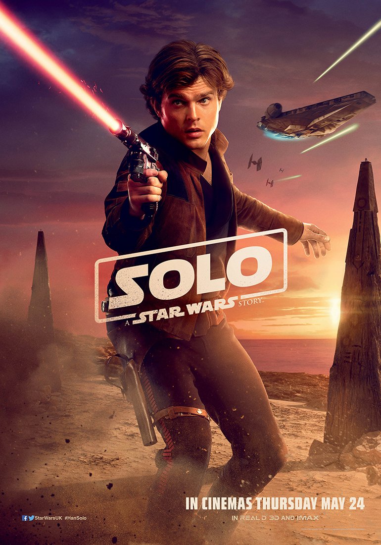 Brytyjski plakat z Hanem Solo.