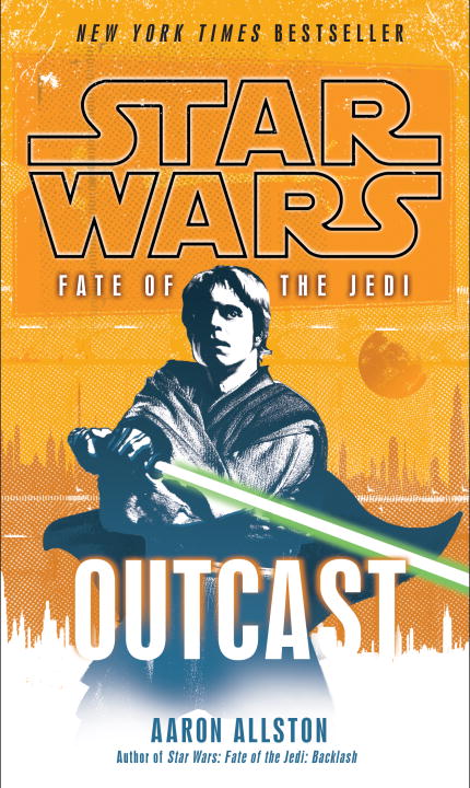Okładka wydania oryginalnego (miękka) - Fate of the Jedi I: Outcast.