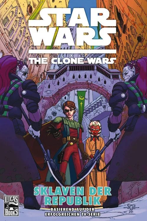 Okładka niemieckiego wydania — The Clone Wars 3: Sklaven der Republik.