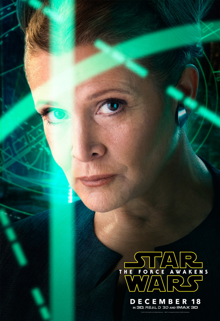 Plakat przedstawiający Leię Organę.