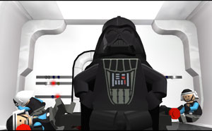 Darth Vader z klocków LEGO w świetnej pozie ;)