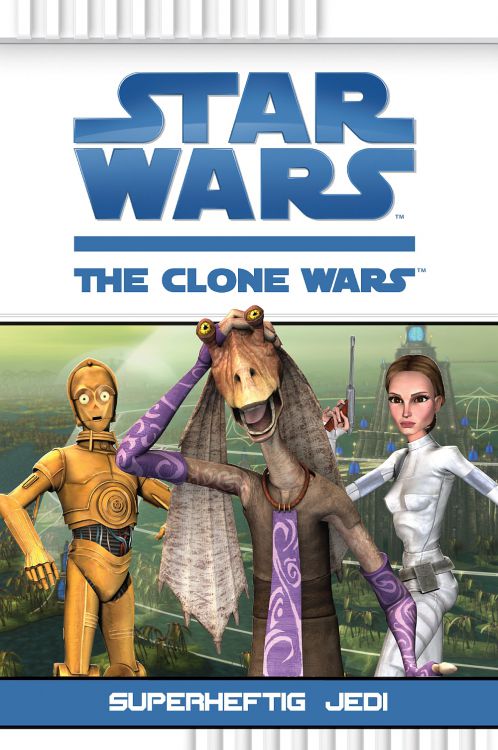 Okładka wydania niemieckiego - The Clone Wars: Superheftig Jedi.