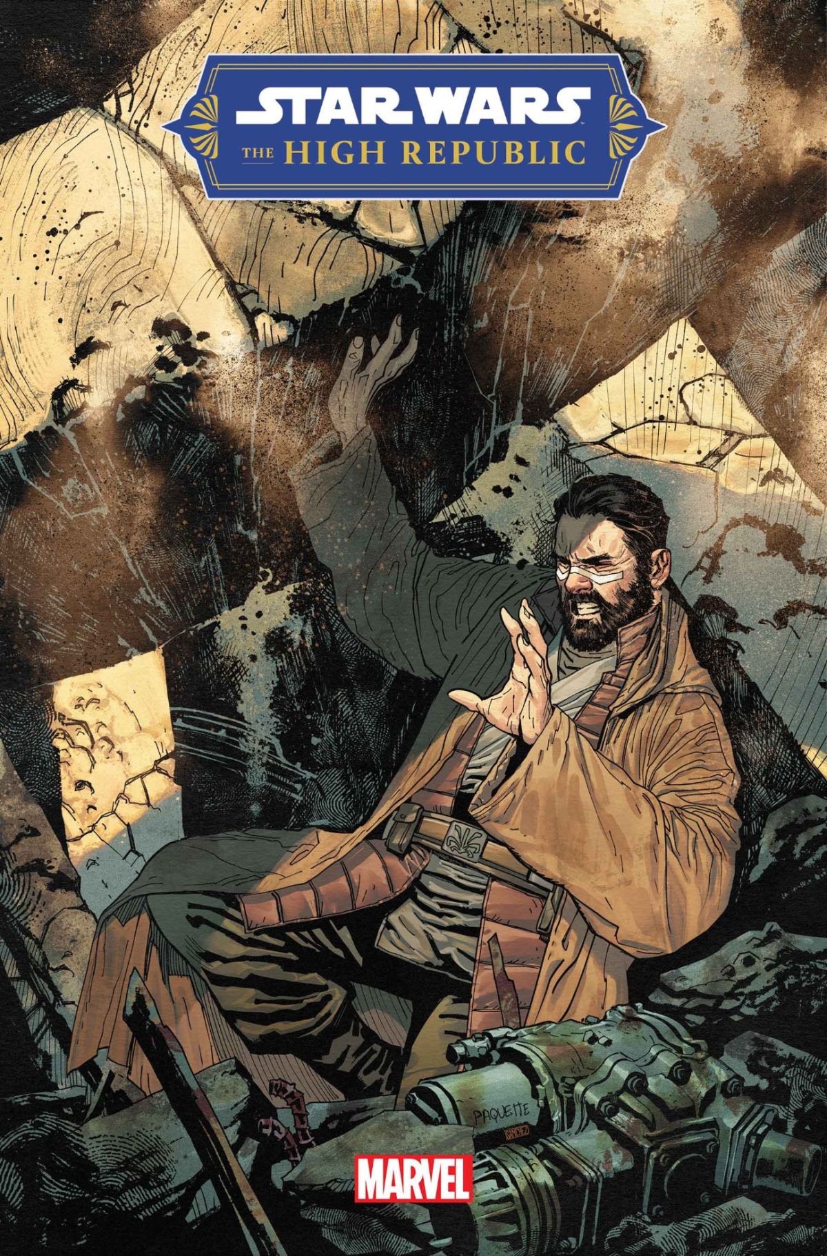 Wstępna okładka komiksu.